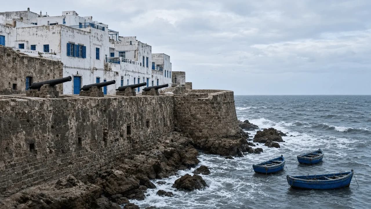 Vue de Essaouira, Maroc
